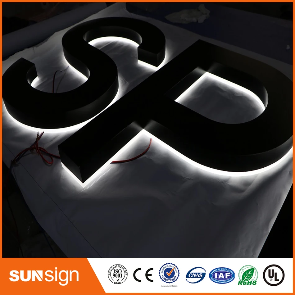 Китайский производитель OEM рекламная подсветка светодиодная буква