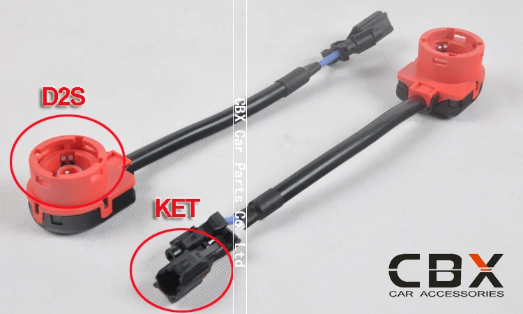 Бесплатная доставка D2S к KET адаптер Реле Жгут HID Xenon балласт кабели провода разъем