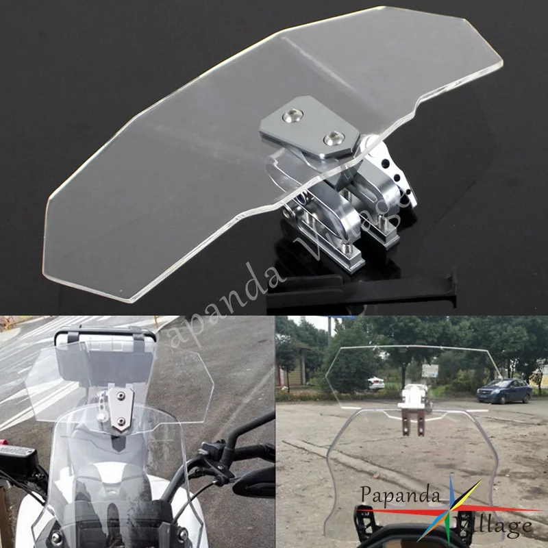 Универсальный прозрачный отражатель ветрового стекла мотоцикла прищепка на