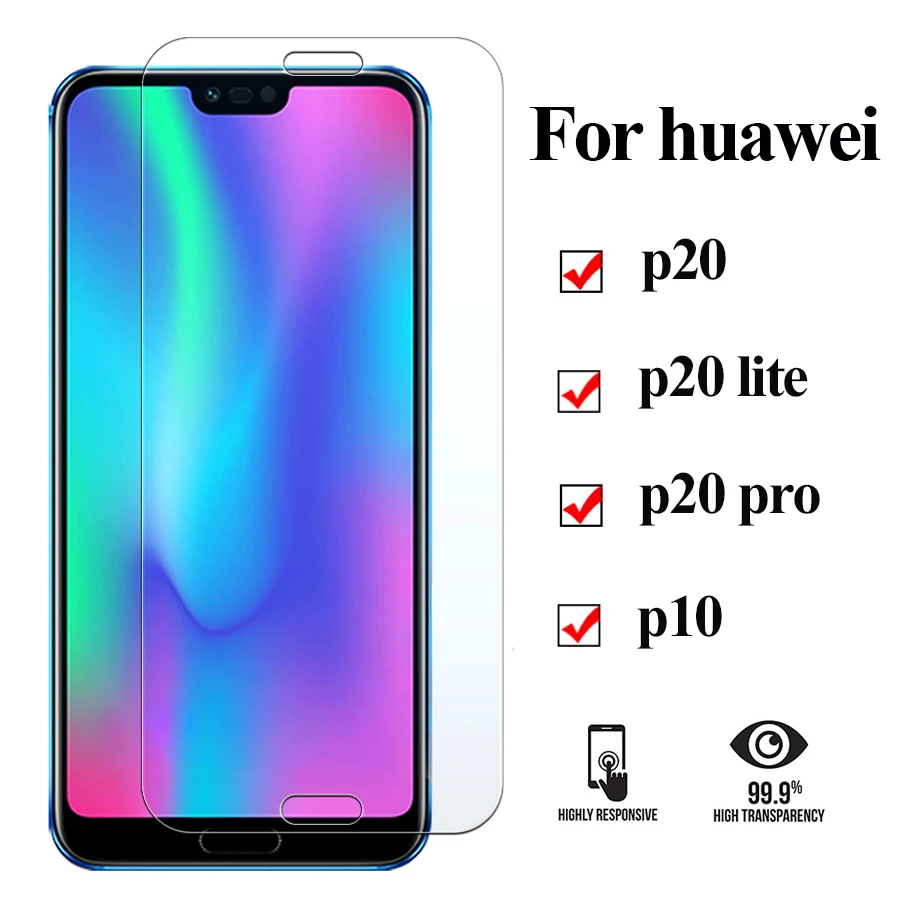 Защитное стекло на huawei p20 lite рro p10 закалённое защитное huavei p 20 свет 10 p20lite huwai экрана