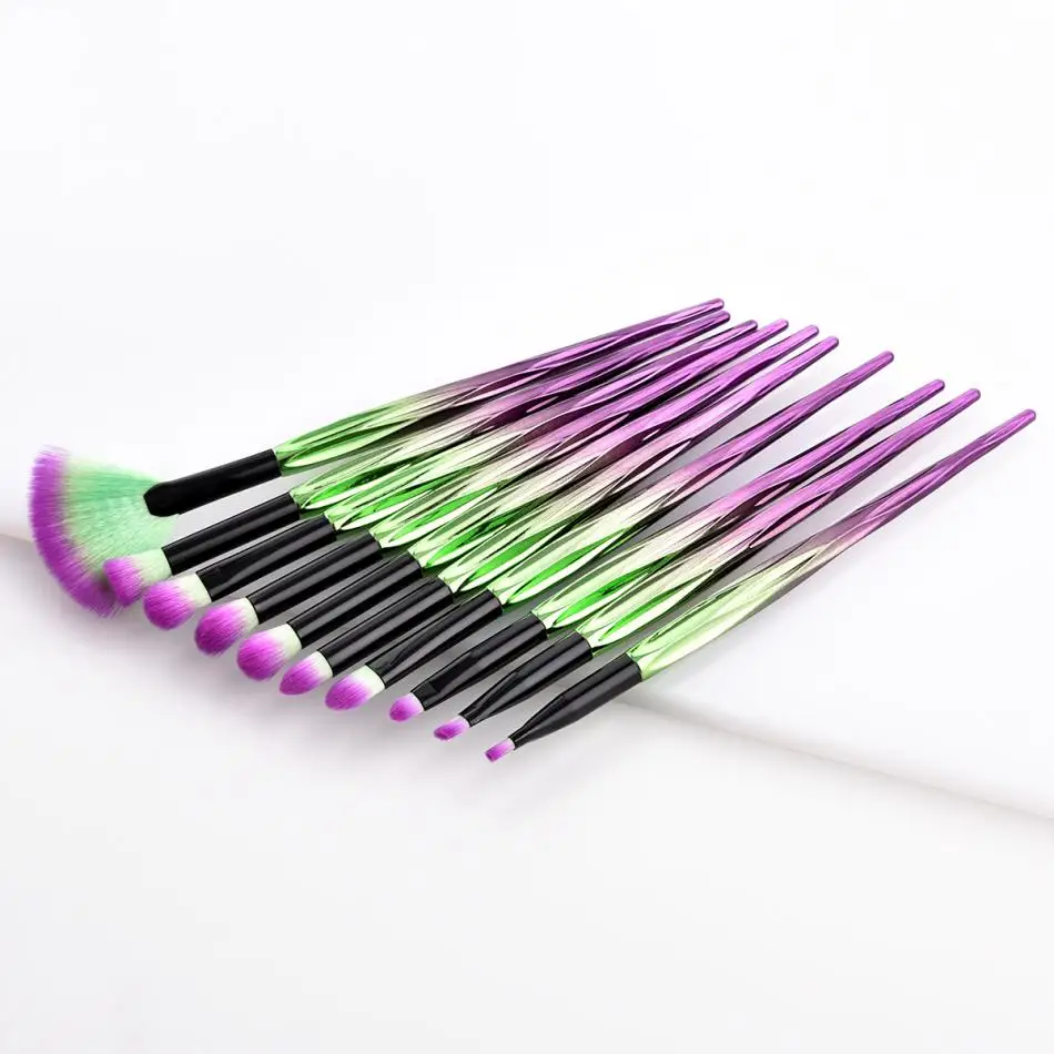 GUJHUI щетки 2 типов косметика бамбука комплект пудра корректор тени для век Make Up Brush