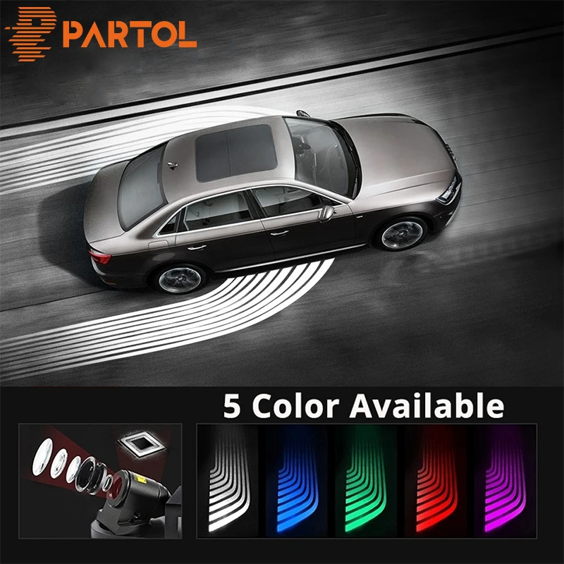 Partol 2x Angel Wings автомобильный приветственный светильник теневой проектор