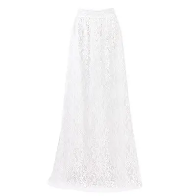 Новая женская двухслойная шифоновая плиссированная длинная юбка с эластичным