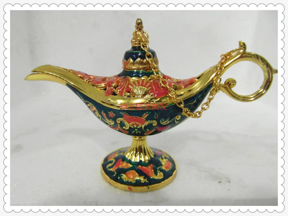

Size 12*8.5cm new Bird Bronze Magic Genie Healing OiL Pot 2PCS Russian tea Pot Al-addin Pakistan lamp Bronze Silverroom