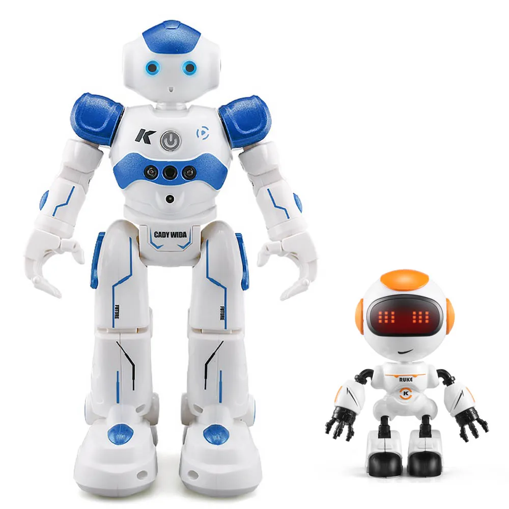 JJR/C JJRC R2 Зарядка USB Пение Танцы Жест Управление RC Робот Игрушка Синяя Розовая Для Детей Подарок Для Детей - Цвет: R2 Blue R8 Orange