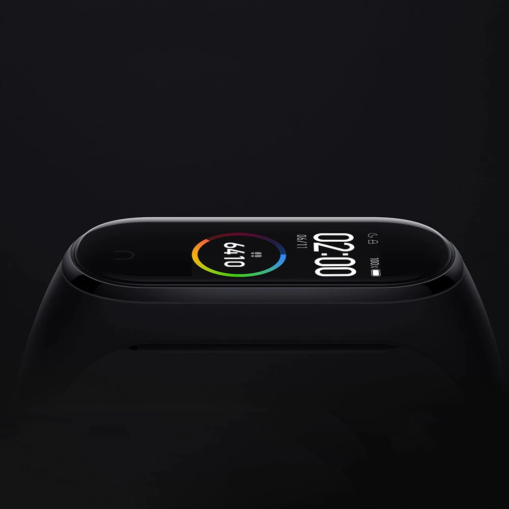 Для черной версии mi Band 4 умный фитнес Шагомер Ограниченная серия браслет с новым AMOLED цветным дисплеем BT5.0