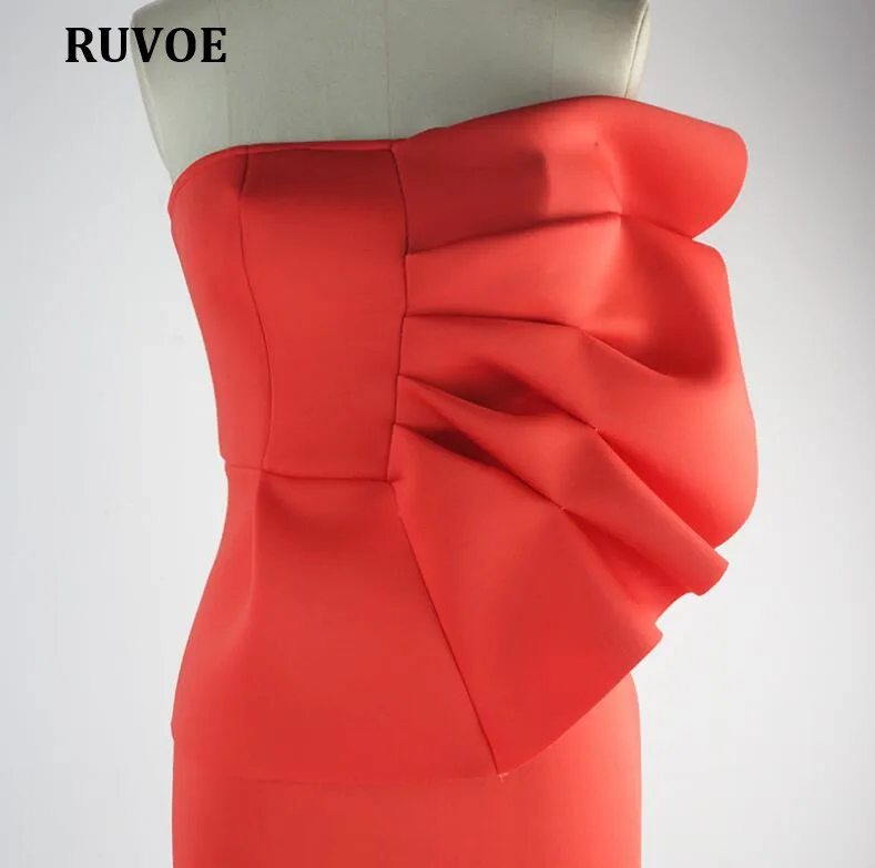 

New Strapless Off Shoulder Women Dress Backless Fold Sexy Party Dress Women Knee Length Ladies Celebrity Party DressesEN-139