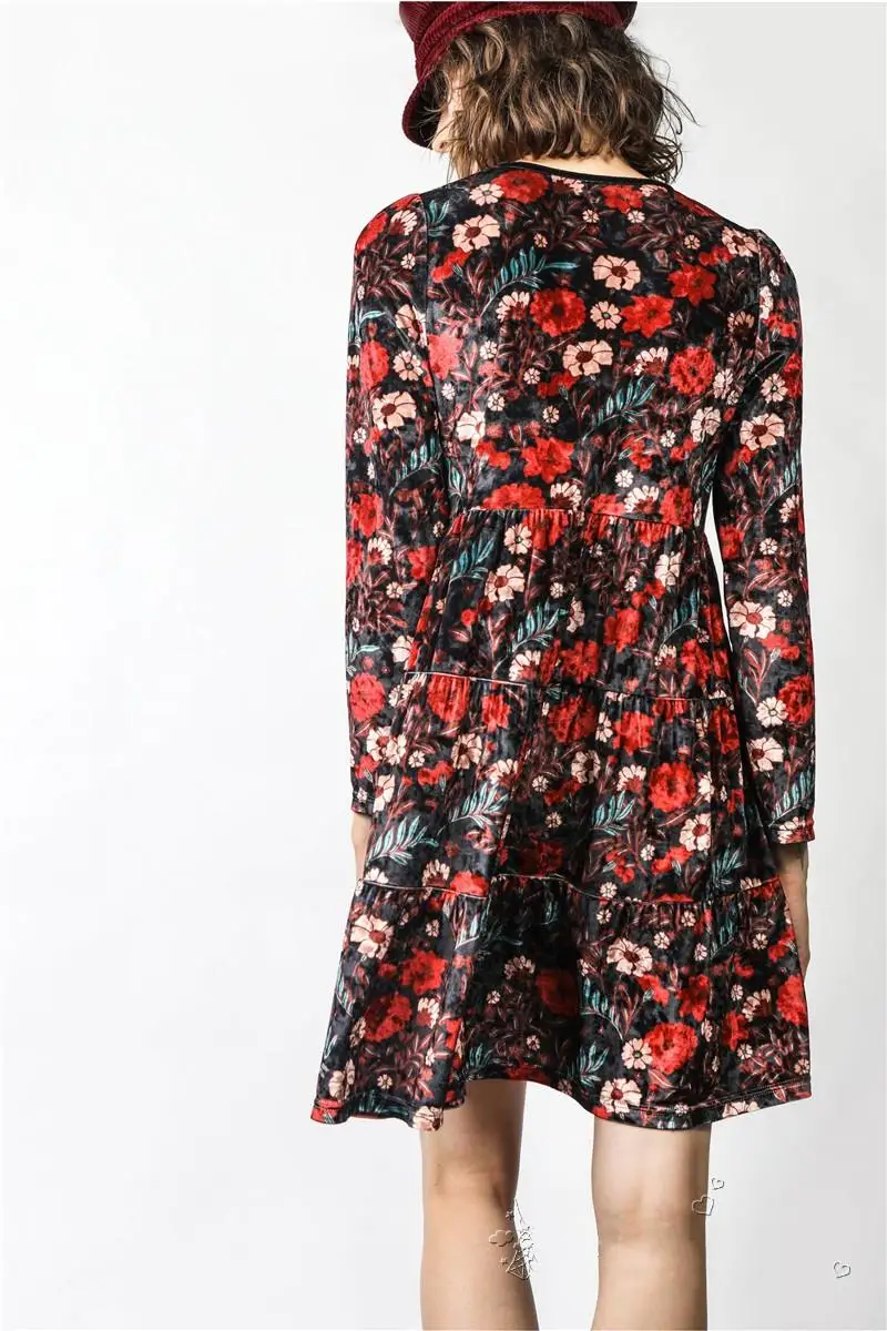 Весна Осень Новое поступление женское платье короткий стиль Франция