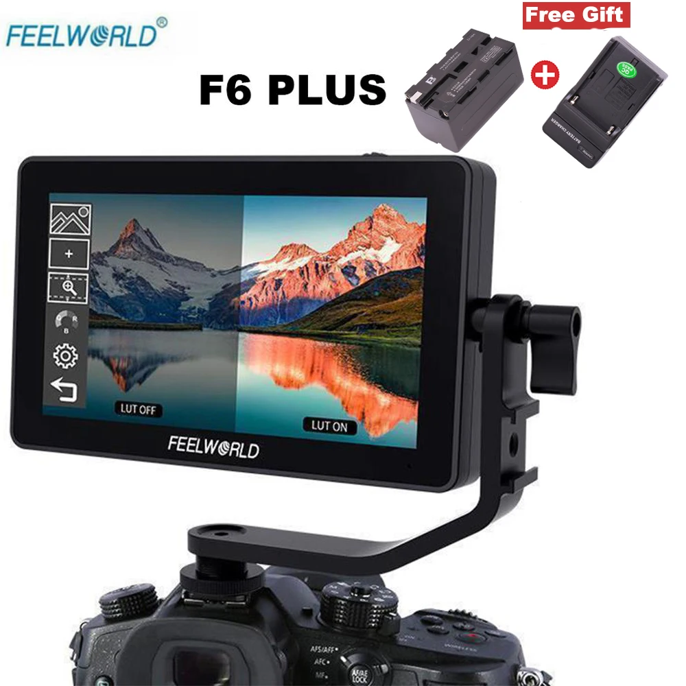 Монитор Feelworld F6 PLUS из алюминиевого сплава сенсорный экран 5 дюйма режиссерский