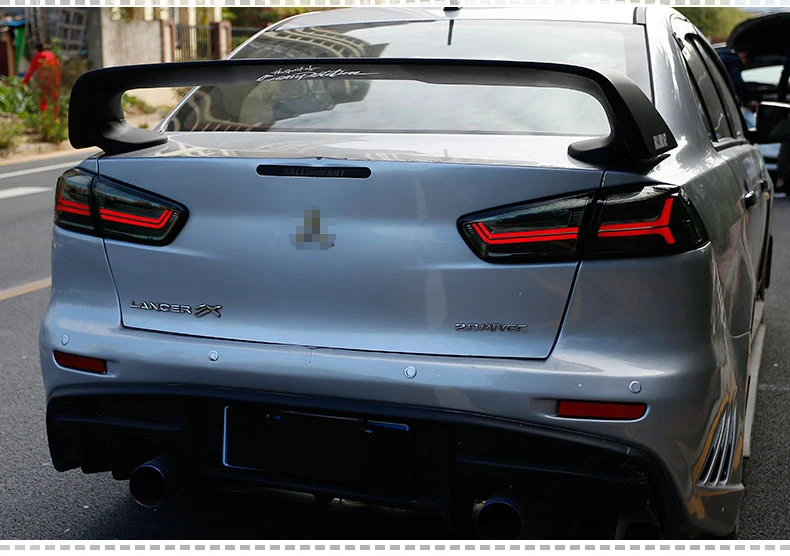 Чехол для автомобиля для Mitsubishi Lancer задние фонари светодиодный фонарь светодиодный задний фонарь DRL+ тормоз+ Реверсивный+ сигнал Автомобильный