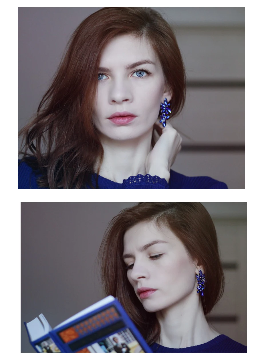 Miallo, модные, вечерние, большие серьги для женщин, девушек, стразы, много цветов, свадебные, Висячие, длинные серьги, невесты, подружки невесты, ювелирные изделия