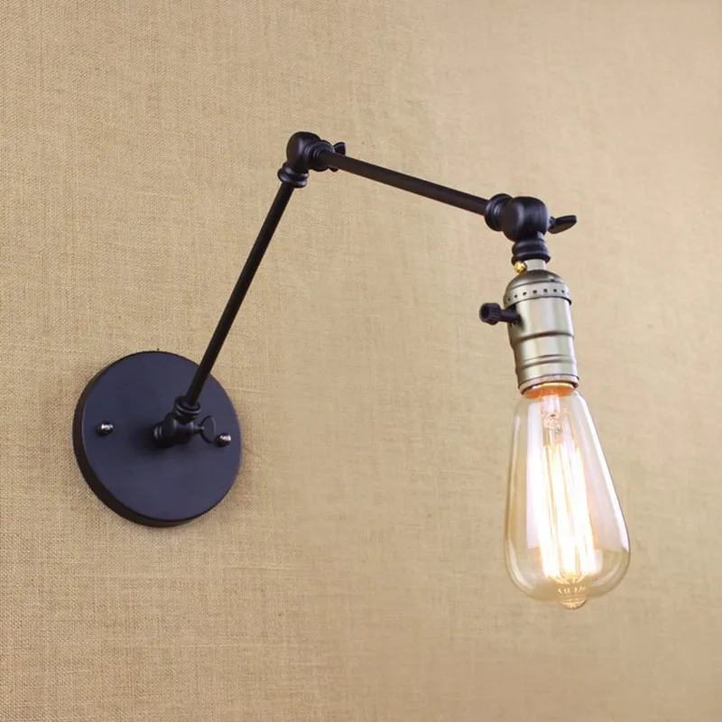 Лампа Эдисона с длинным переключателем настенный светильник в стиле лофт