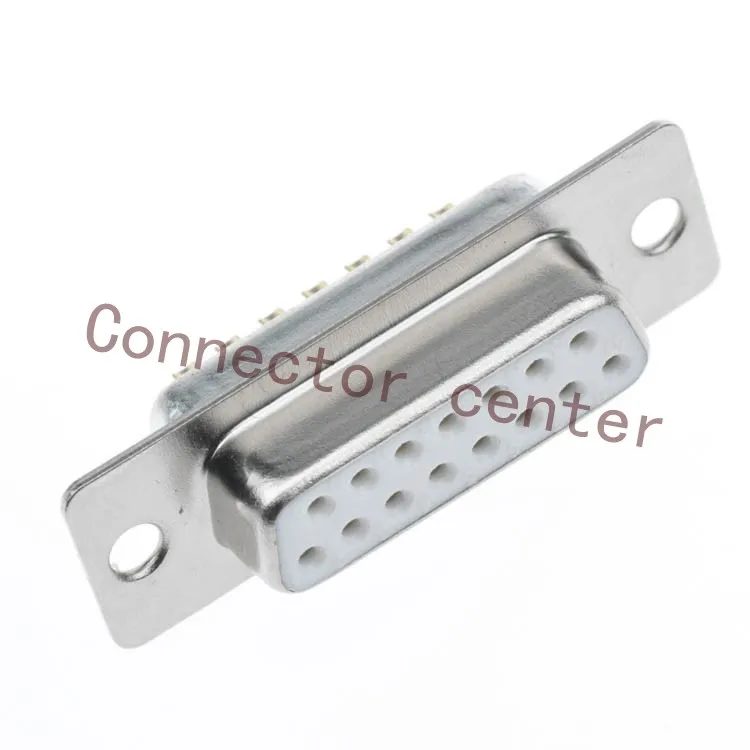 Высокое качество D SUB дБ Разъем 15PIN 2 рядный Женский Золотой посаженный 2U DSUB|connector