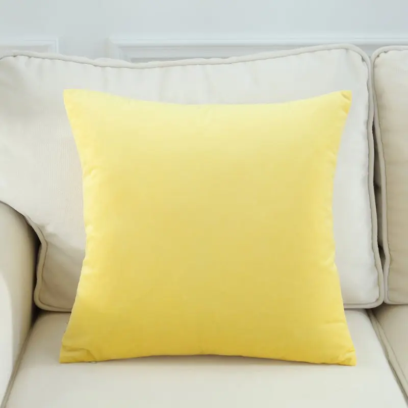 Новый Бархатный Чехол для подушки 45 см 55 наволочка стула яркие однотонные цвета