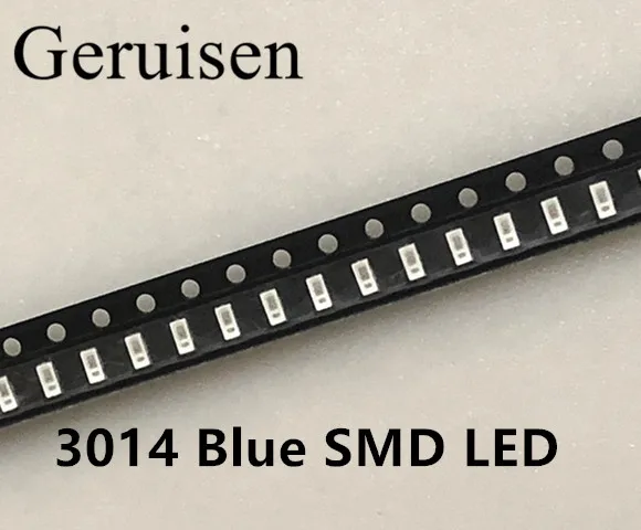 3014 Синий SMD светодиод высокой яркости излучающий светодиодов 20 мА напряжение