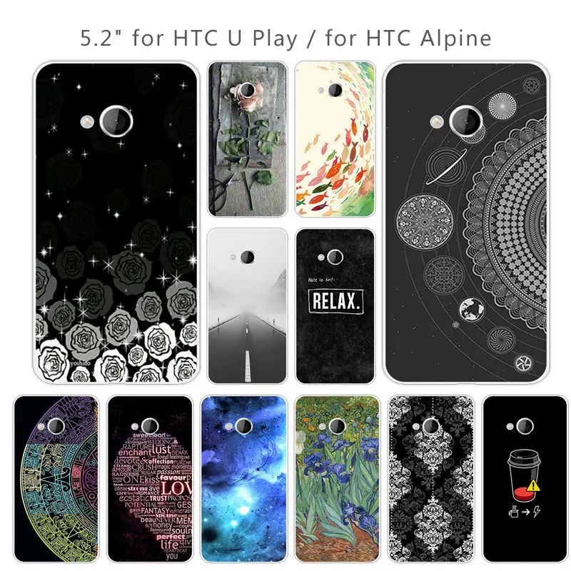 Чехол для HTC U Play Alpine мягкий силиконовый прозрачный чехол из ТПУ с мраморной