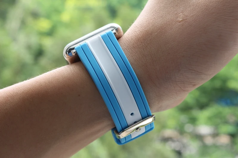 Спортивный ремешок для apple watch series 4 3 2 1 iWatch mix stripe NATO Цвета Мягкий силикон Замена с
