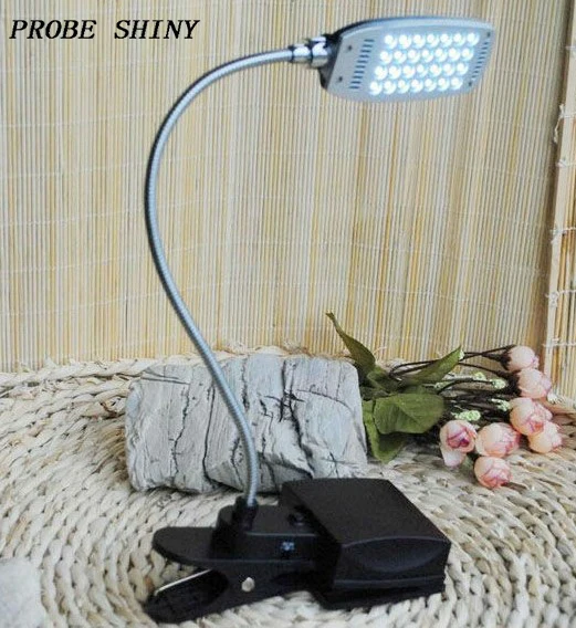 USB и питание от аккумулятора 28-LED настольные лампы Гибкая Настольная лампа с