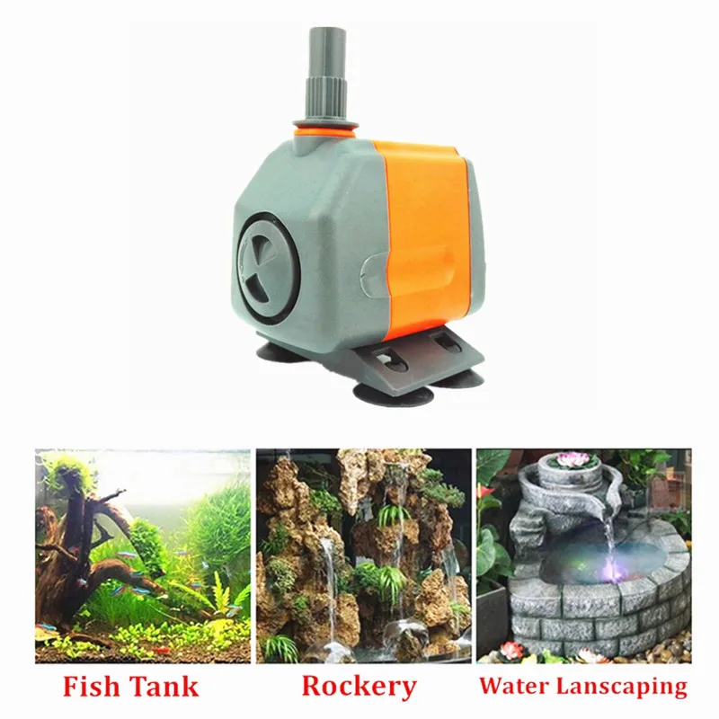 Многофункциональный водяной насос для аквариума погружной фонтанный фильтр