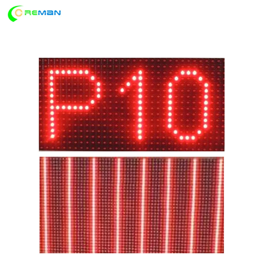 Наружный светодиодный дисплей Coreman SMD DIP модуль для одного красного модуля P10
