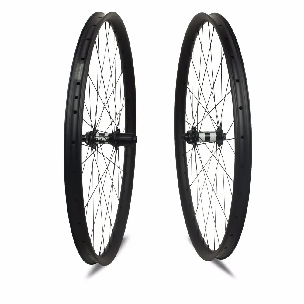 DT350 thru axle IPLAY 240S DT 350 колеса Углеродные MTB диски 29er обод из углеродного волокна мм ширина Hookless 29 дюймов карбоновые диски карбоновые колеса для горного велосипеда - Цвет: DT350 thru axle