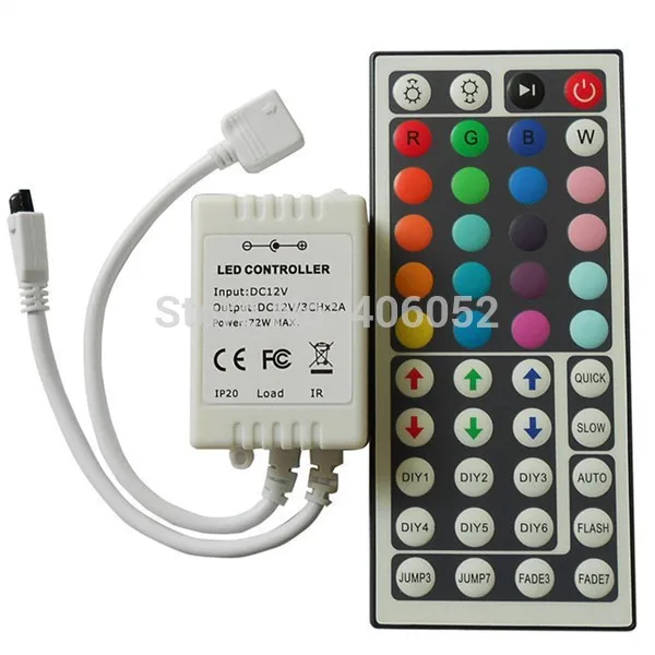1 шт./компл. DC12V 44 клавиши ИК RGB контроллер для поддержки SMD 5050 3528 ленты|rgb controller|ir rgb