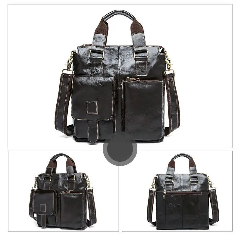 Мужская сумка на плечо, мужская сумка из натуральной кожи, винтажный стиль, повседневные мужские сумки-мессенджеры, рекламная мужская сумка через плечо