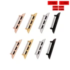 Соединитель для часов apple watch band 42 мм 38 мм 44 мм 40 мм, переходник из нержавеющей стали для iwatch series SE65432, 20 мм22 мм24 мм