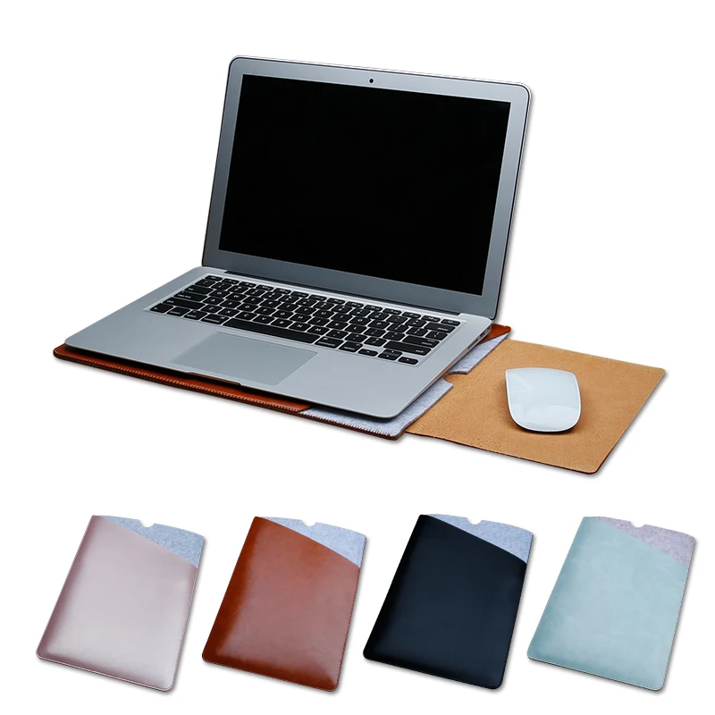 Чехол для ноутбука 11 6 12 13 3 15 4 дюймов двухслойная кожаная сумка чехол retina macbook air pro