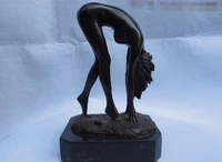 western classical copper bronze marble carving nude beauty girl body art statue copper garden decoration