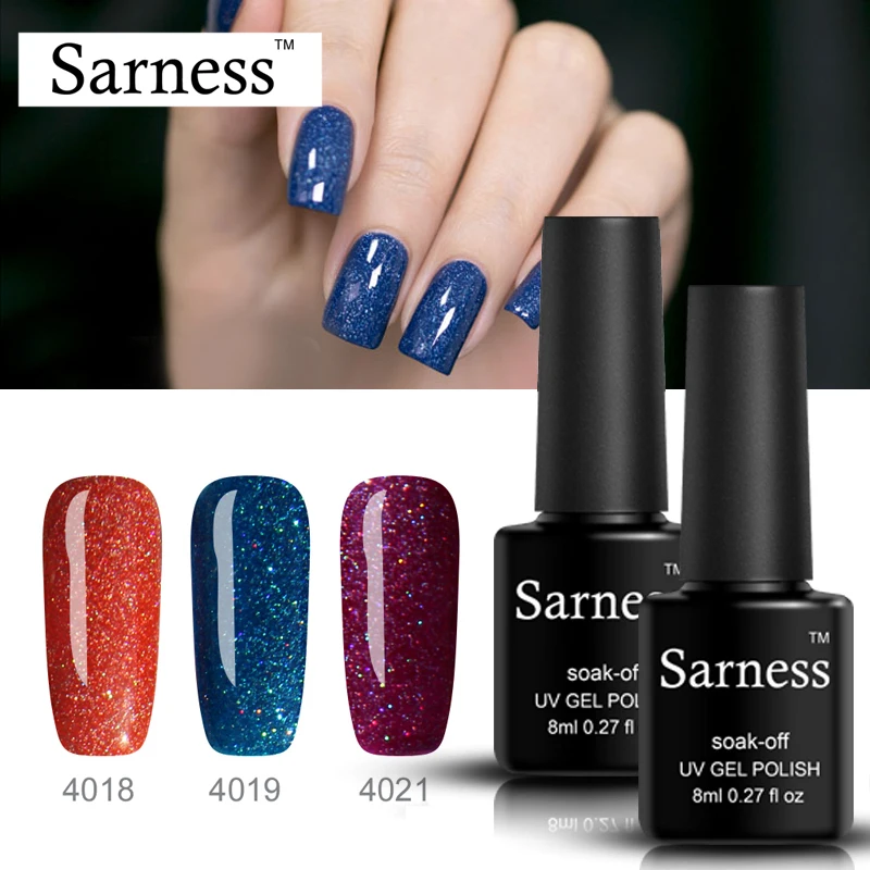 Sarness модный неоновый Гель лак для ногтей замачиваемый цветной дизайн УФ гель лака