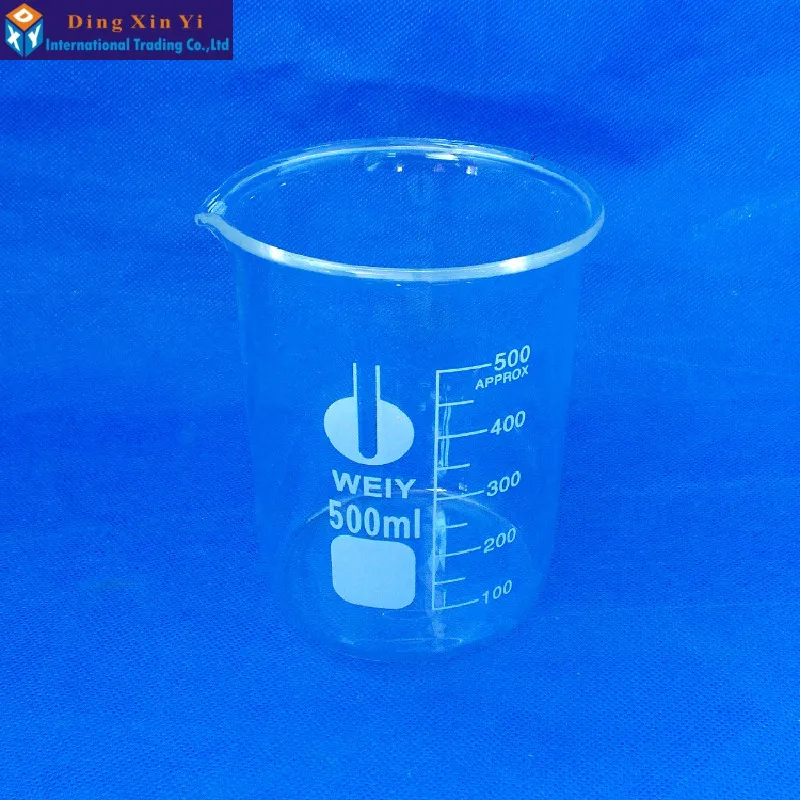 Мерный стакан 500 мл 1 шт.|glass cart|glass motorbeaker |