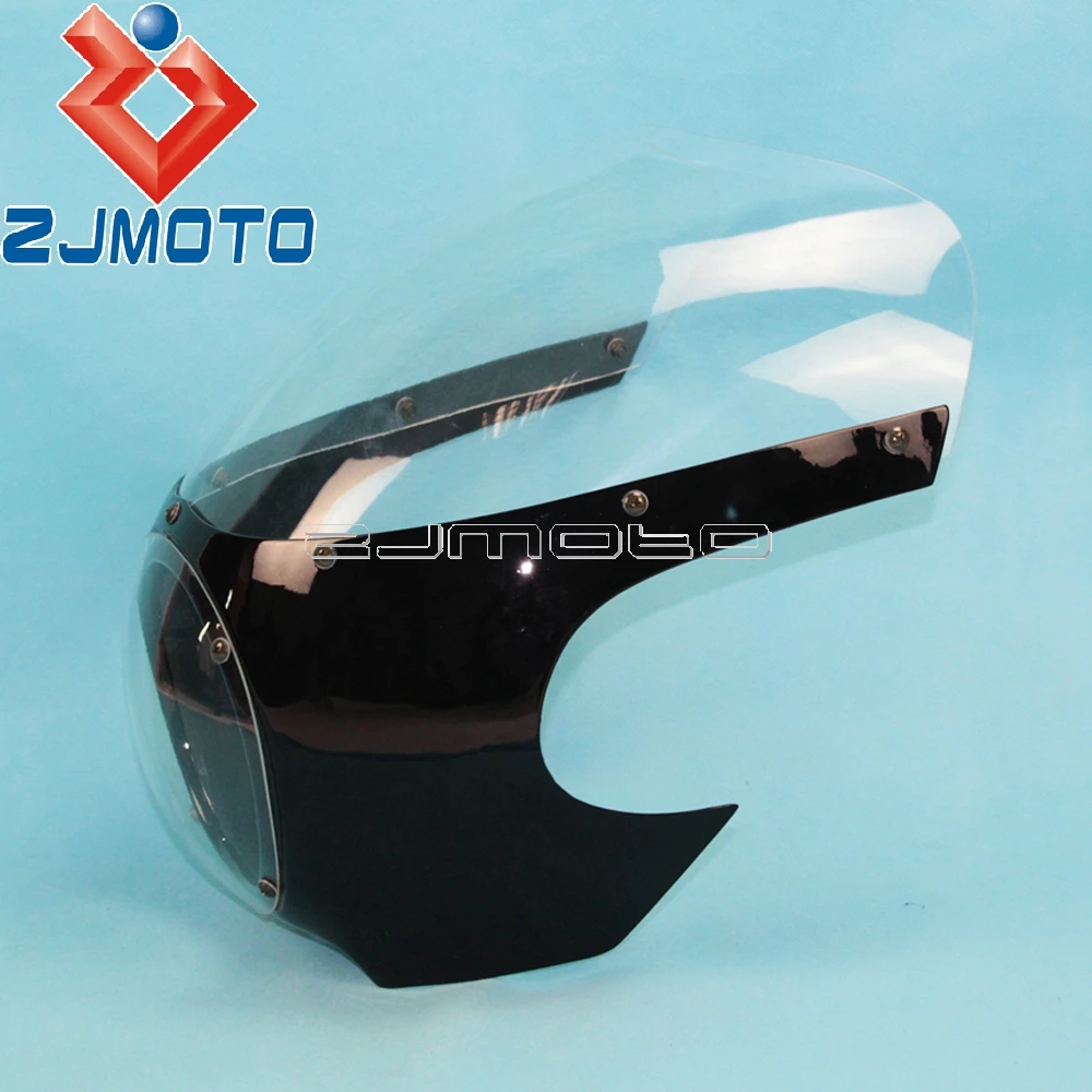 Мотоцикл спереди головной светильник обтекатель Кафе Рейсер для Драг рейсинга 5