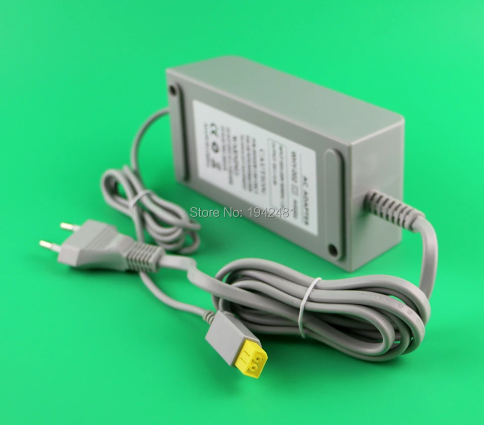 10PCS high quality EU Plug AC adapter Wall Charger Power Adapter for Nintendo Wii U Console