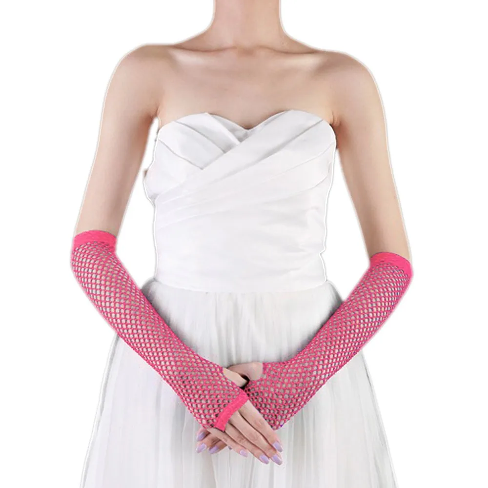 Модные перчатки без пальцев панк готика леди танцевальный костюм в стиле диско