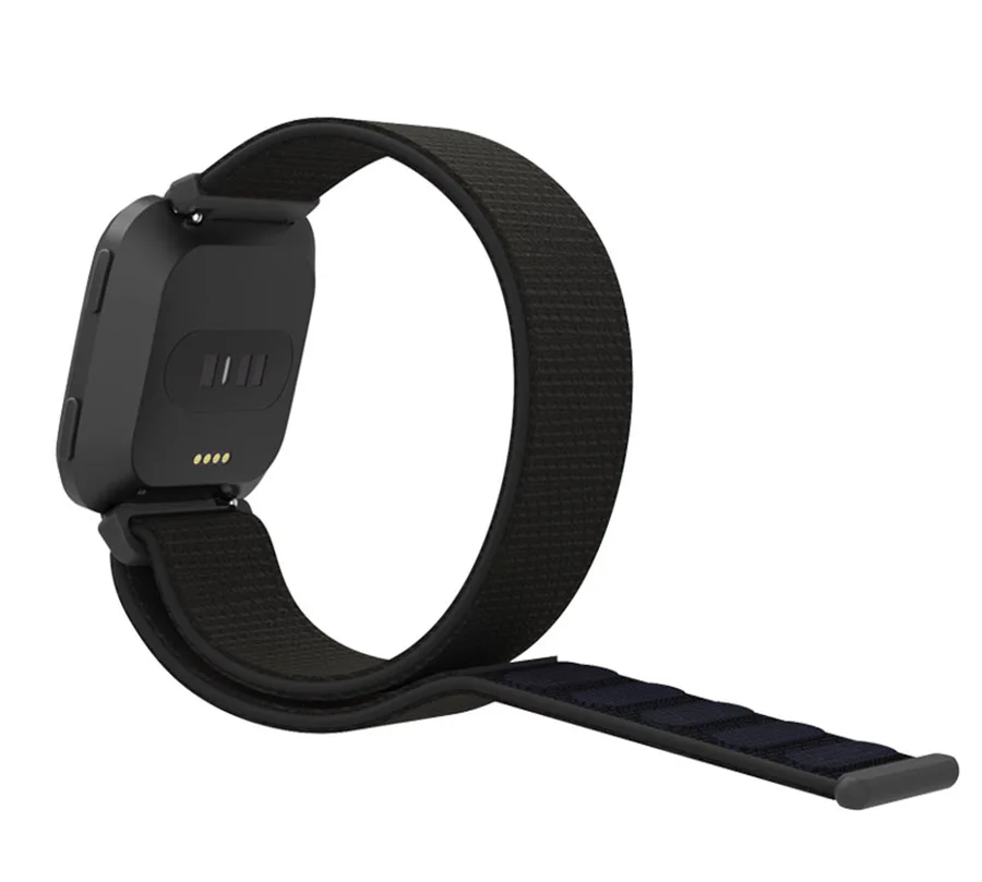 Сменный тканый нейлоновый ремешок для Fitbit Versa, Воздухопроницаемый регулируемый ремешок с застежкой, ремешок для часов Fitbit Versa, Смарт-часы