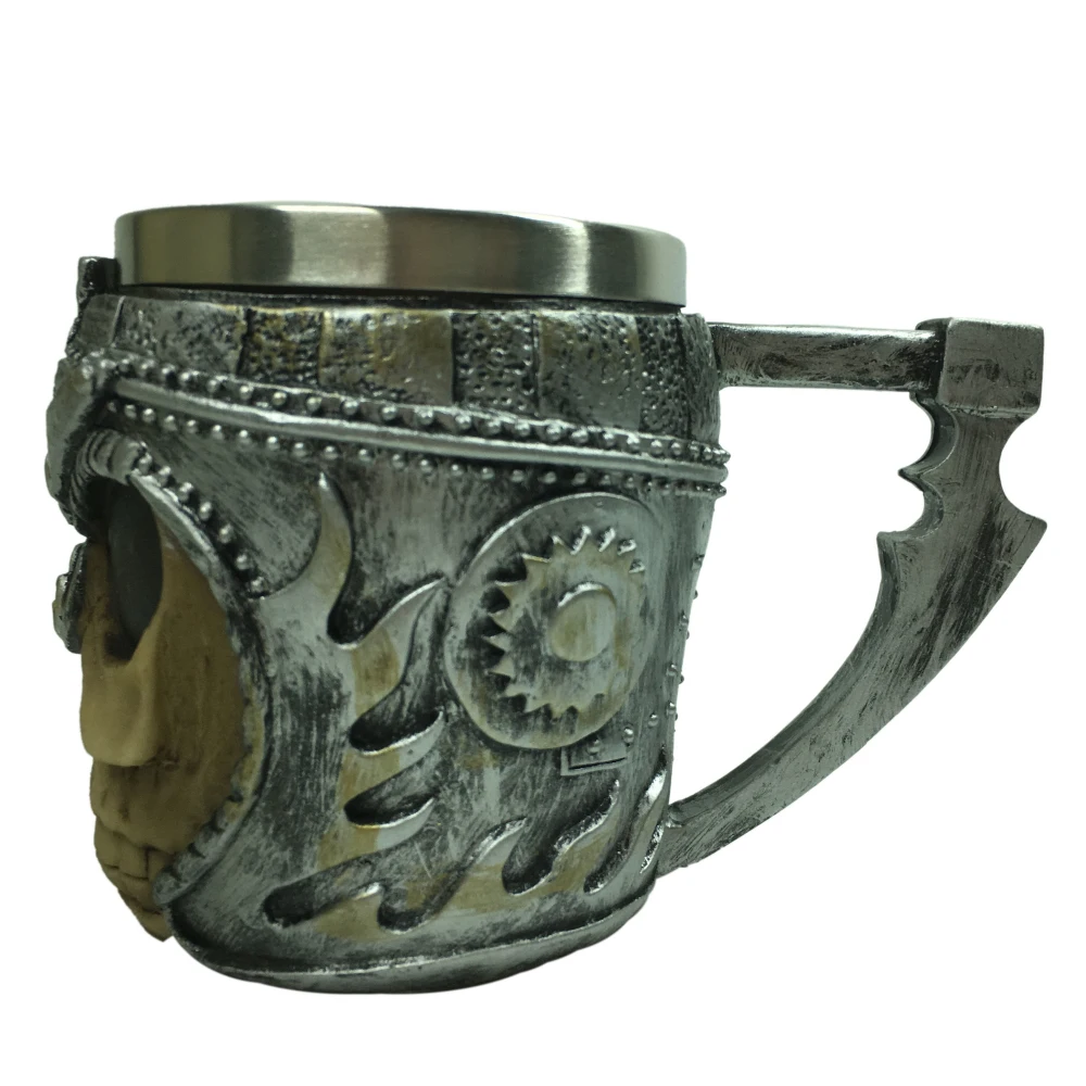 1 шт. яркая кружка с черепом воином танкардом викингом и пивная изображением