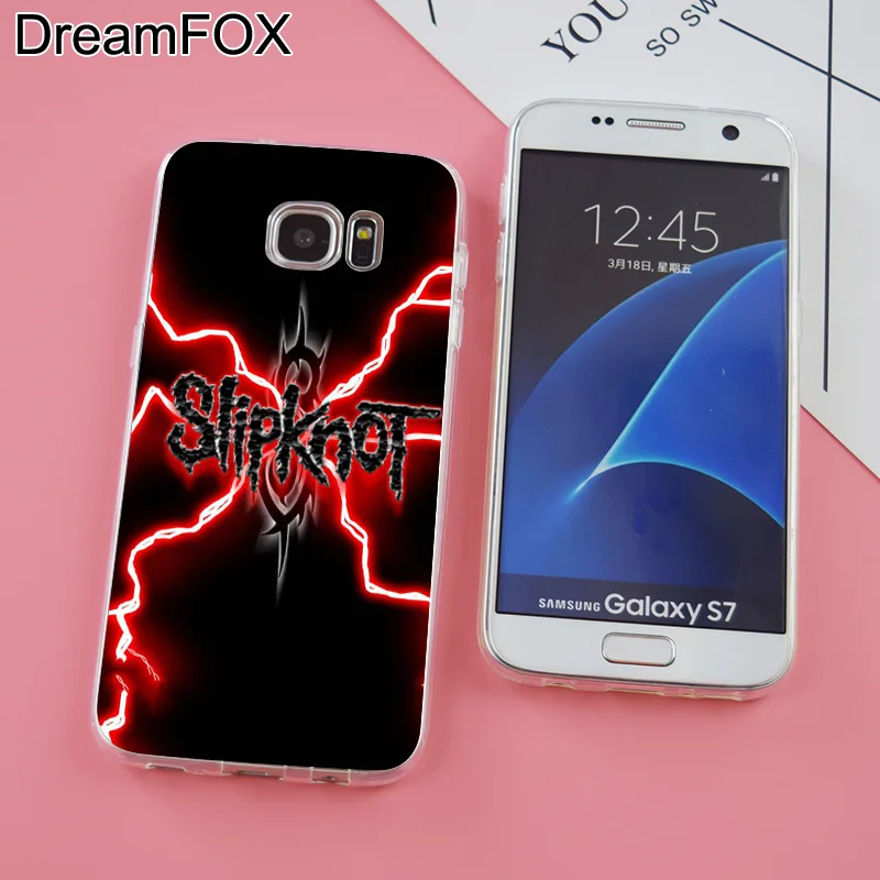 DREAMFOX K199 Slipknot Rock Мягкий ТПУ силиконовый чехол для samsung Galaxy Note S 6 7 8 9 Edge Plus Grand Prime |