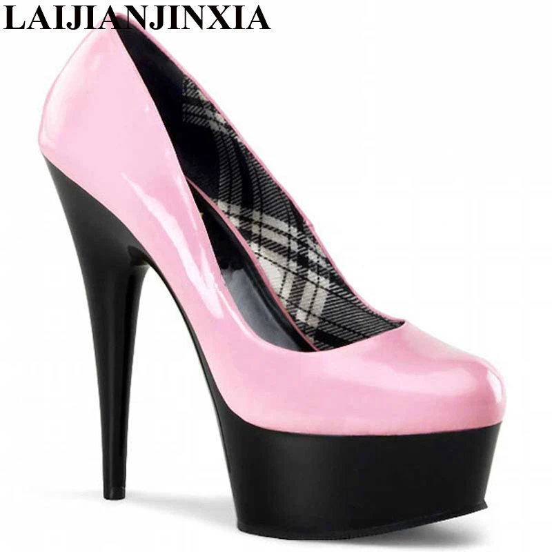 New Sexy Women Girl Sexy Dancing Wedding Party 15cm High Heels Dance Shoe Platform Dance Pumps Shoes