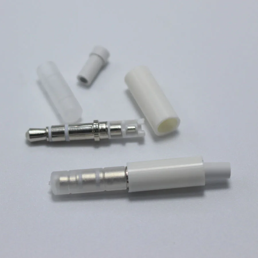 

NEW 2pcs 3.5mm Stereo headset plug with tail and Dust Cap 3 pole 3.5 mm audio plug Jack Adaptor connector for Samsung Mobile