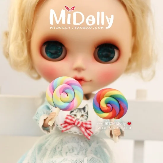 Аксессуары для кукол 5 шт. 1/6 1/4 1/3 bjd аксессуары леденцов blyth Licca имитация мягкой