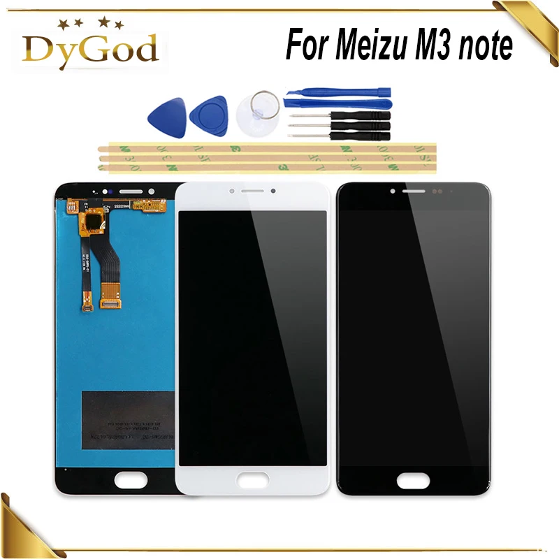 DyGod 5 дюймов для MeiZu M3 Note ЖК-дисплей + сенсорный экран дигитайзер стекло сенсор в