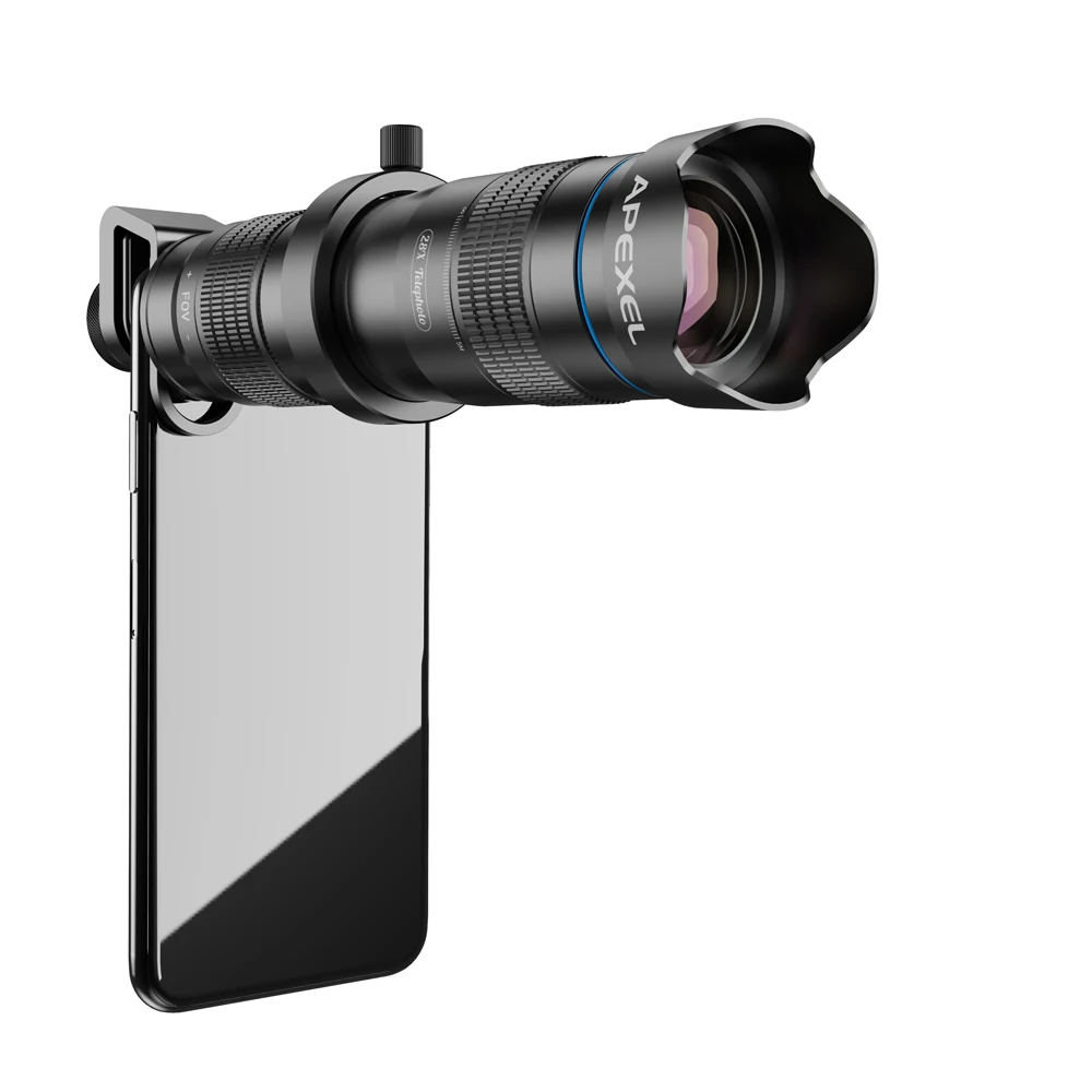 only 28x telescope APEXEL 28x телеобъектив зум Монокуляр с портативным селфи Штатив для Xiaomi huawei другие смартфоны путешествия Охота Спорт - Цвет: only 28x telescope