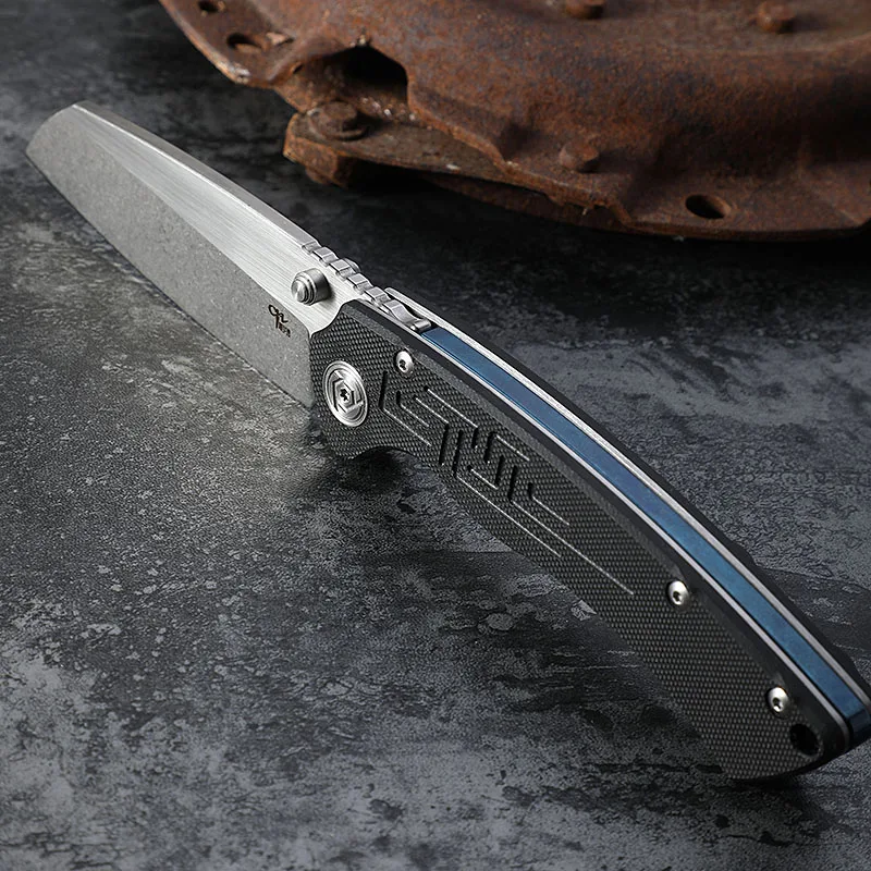 CH genuine folding knife EDC G10 handle D2 steel washed ball bearing tumbling tactical pocket camping hunting tool free shipping