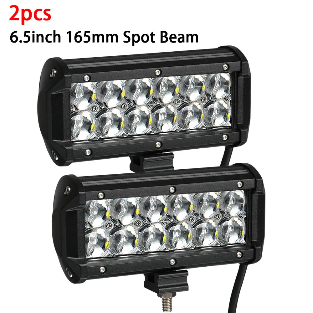 2pcs 6.5 inch spot Светодиодный светильник HELLO EOVO 5D 4/6,5/9,5/12 17 дюймов, светодиодный светильник для внедорожной лодки, автомобиля, трактора, грузовика, 4x4, внедорожника, вездехода, светодиодный рабочий светильник - Цвет: 2pcs 6.5 inch spot