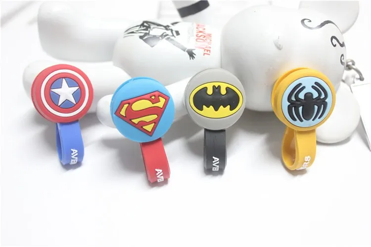 10 шт./лот Бэтмен Супермен мультфильм Наушники Кабельные Провода Организатор