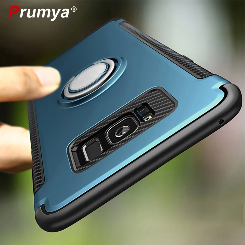 Роскошный бронированный чехол для samsung J3 J5 J7 S8 S9 Plus с кольцом и подставкой, противоударный чехол для iPhone X XR XS Max 6 7 8 Plus