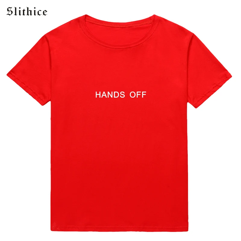Slithice панк стиль Руки Футболки с буквенными принтами для женщин топ короткими