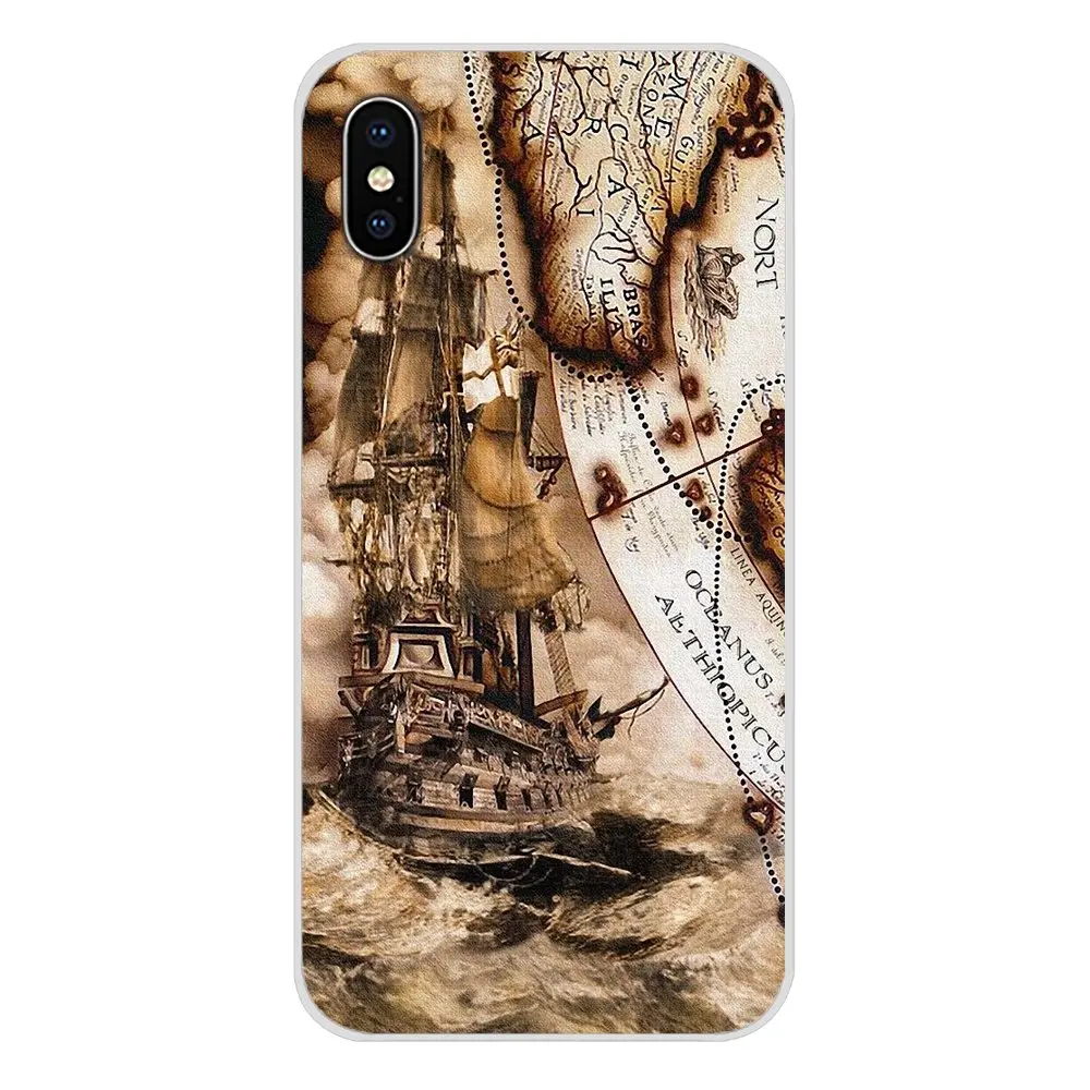 Transparent Soft Case Covers For Samsung Galaxy S3 S4 S5 Mini S6 S7 Edge S8 S9 S10 Lite Plus Note 4 5 8 9 World Map Travel Plans | Мобильные