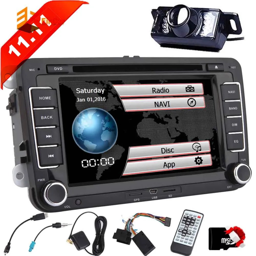 2DIN ПК автомобиля DVD GPS навигатор для Volkswagen GOLF 5 MK5 MK6 PASSAT B6 Polo Fabia автомобиль радио Coche
